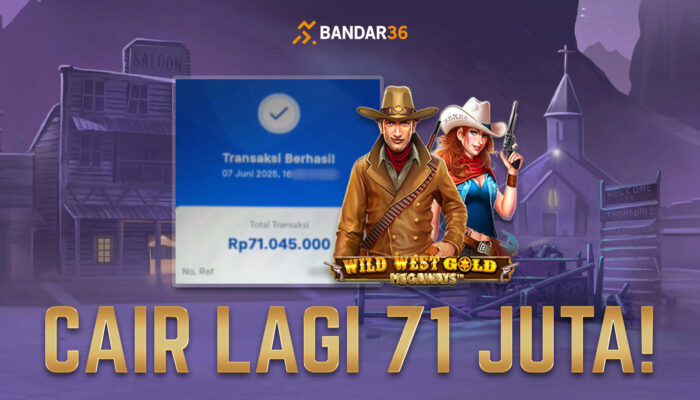 Menang 75 Juta Wild West Gold di BANDAR36