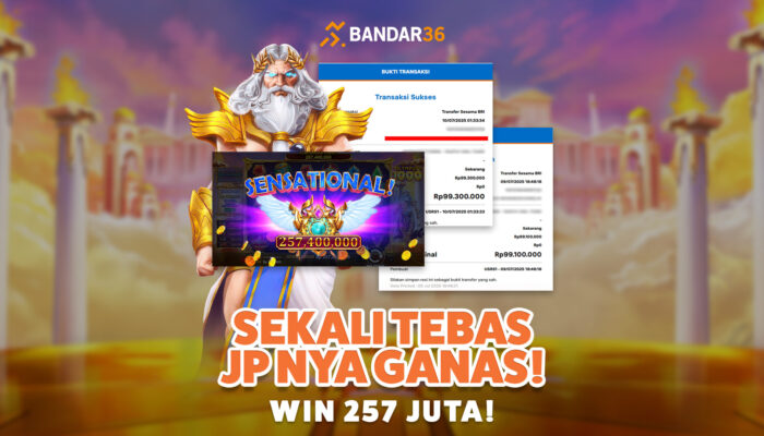 Kemenangan Gates Of Olympus BANDAR36 256 Juta
