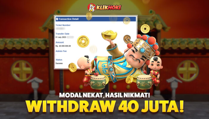 Keberuntungan Besar di KLIKHOKI, Menang 40 Juta