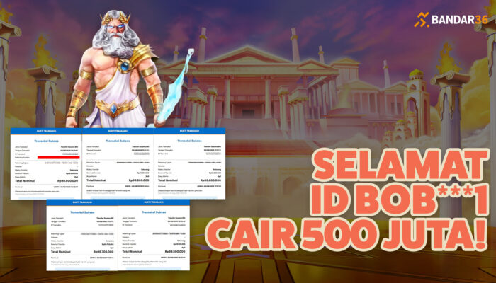Menang 500 Juta Gates of Olympus di BANDAR36!