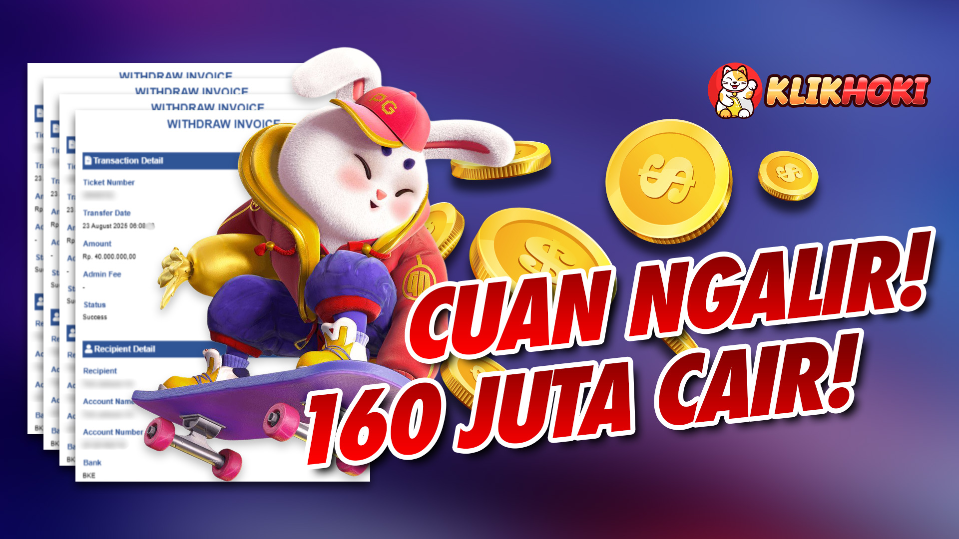 Jackpot Besar Fortune Rabbit PG Soft di KLIKHOKI