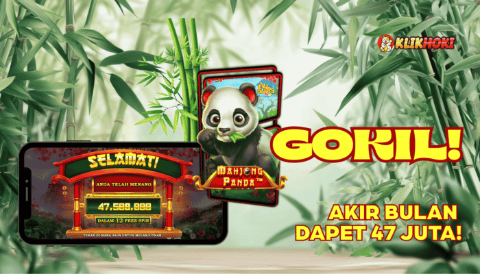 Kemenangan Mahjong Panda Pragmatic Play di KLIKHOKI
