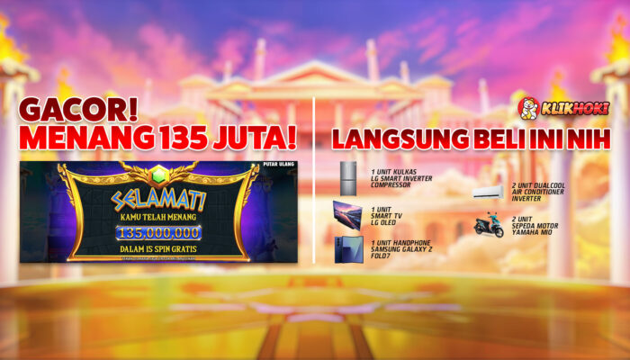 Kemenangan Gates of Olympus Bawa Pulang Rp135 Juta