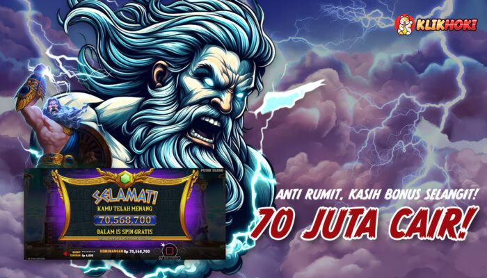 Kemenangan 70 Juta Rupiah di Gates of Olympus KLIKHOKI