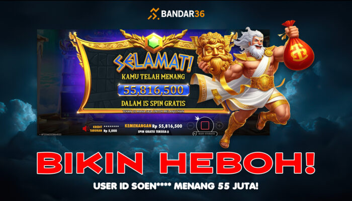 Kemenangan 55 juta di Gates of Olympus BANDAR36