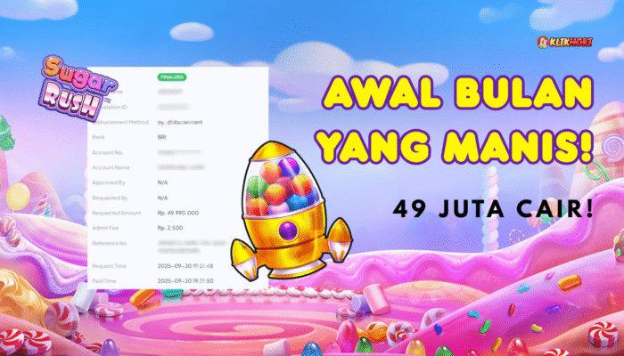 Kemenangan Besar Sugar Rush 49 Juta di KLIKHOKI