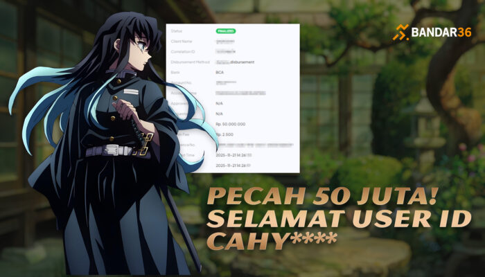 Kemenangan Besar Gates Olympus di BANDAR36: Raih 50 Juta!