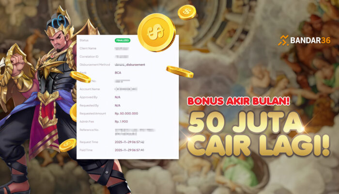 Testimoni Kemenangan Member BANDAR36: Raih 50 Juta