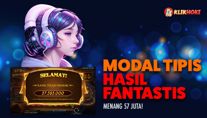 Kemenangan KLIKHOKI Gems Bonanza: Tembus 57 Juta🎉
