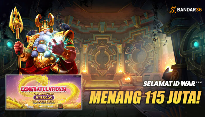 Kemenangan Member BANDAR36: 115 Juta dari Bet 200 Ribu