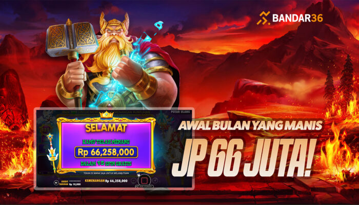 Kemenangan Besar Member BANDAR36: JP 66jt dari bet 960rb