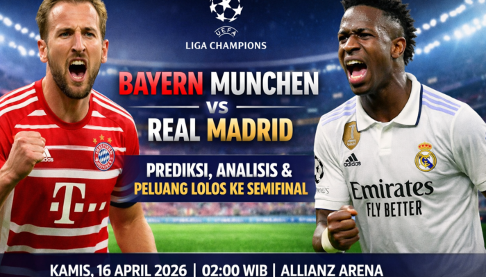 Bayern Munchen vs Real Madrid: Prediksi, Analisis, dan Peluang Lolos ke Semifinal Liga Champions 2026