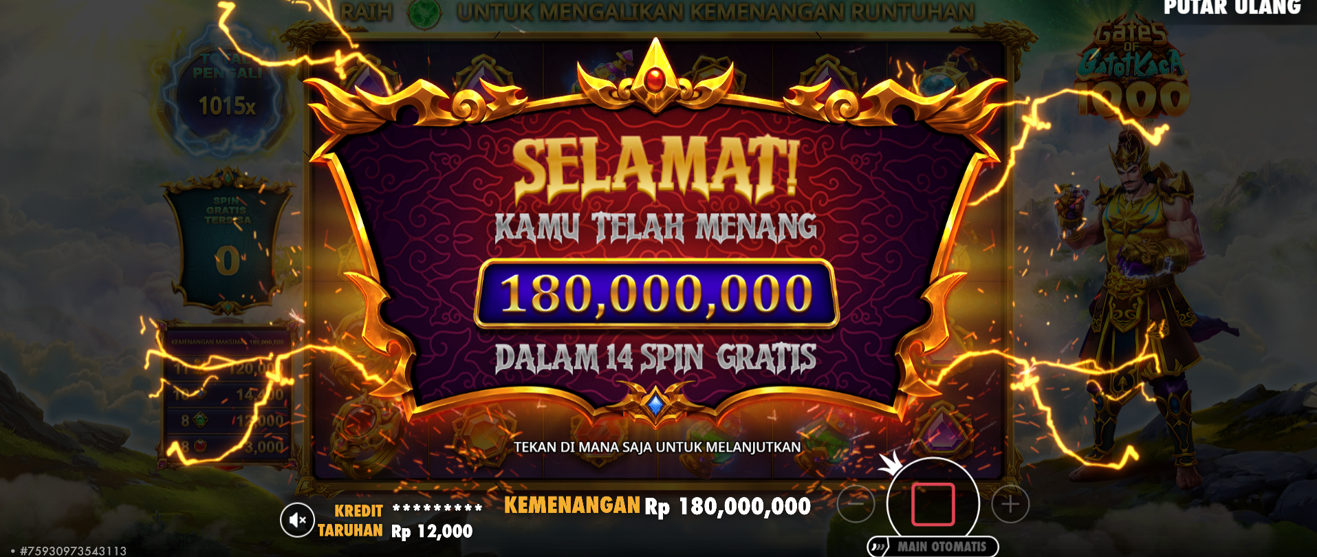 Kemenangan 180 Juta BANDAR36