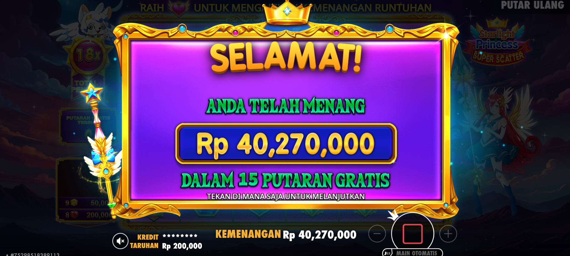 super scatter starlight klikhoki