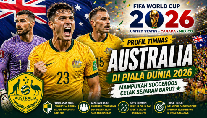 Profil Timnas Australia di Piala Dunia 2026: Misi Socceroos Tembus Sejarah Baru