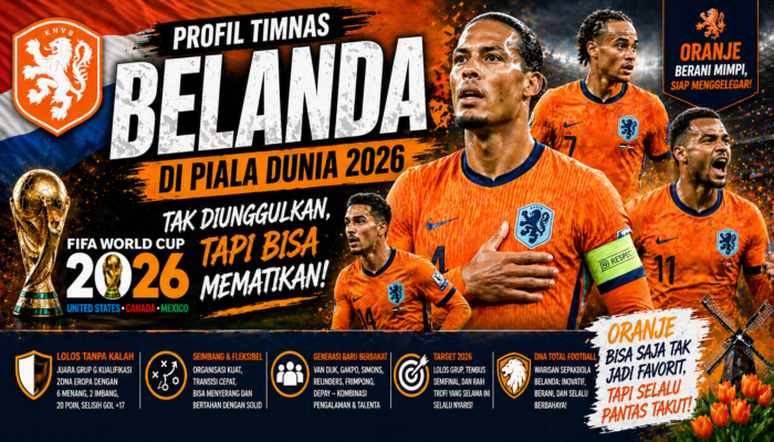 Profil Timnas Belanda di Piala Dunia 2026: Oranje Tak Selalu Jadi Favorit, Tapi Tetap Mematikan