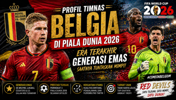 Profil Timnas Belgia di Piala Dunia 2026: Kesempatan Terakhir Generasi Emas Menutup Era dengan Kejayaan
