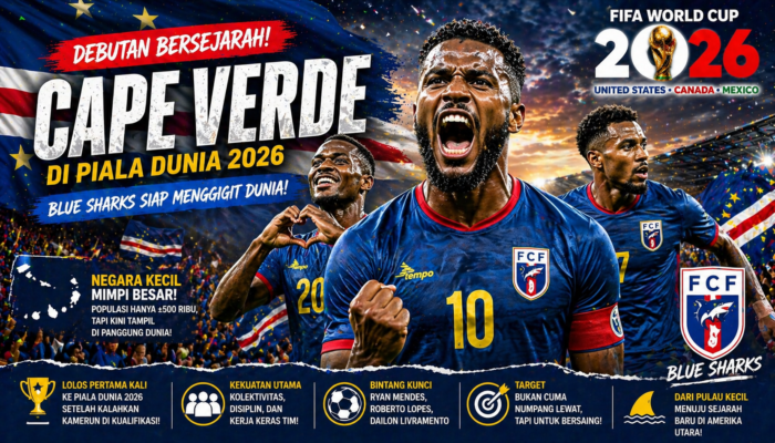 Profil Timnas Cape Verde di Piala Dunia 2026: Debutan Berbahaya yang Siap Mengejutkan Dunia