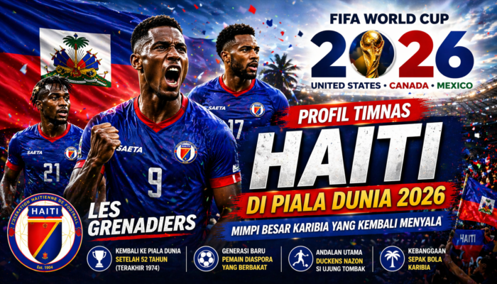 Profil Timnas Haiti di Piala Dunia 2026: Mimpi Besar Karibia yang Kembali Menyala