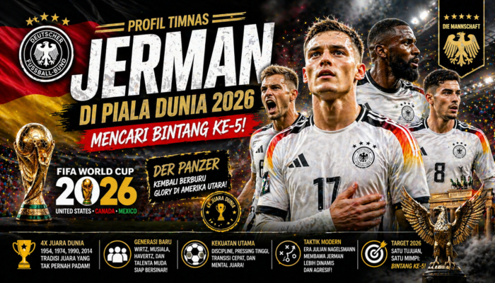 Profil Timnas Jerman di Piala Dunia 2026: Der Panzer Berburu Bintang Kelima