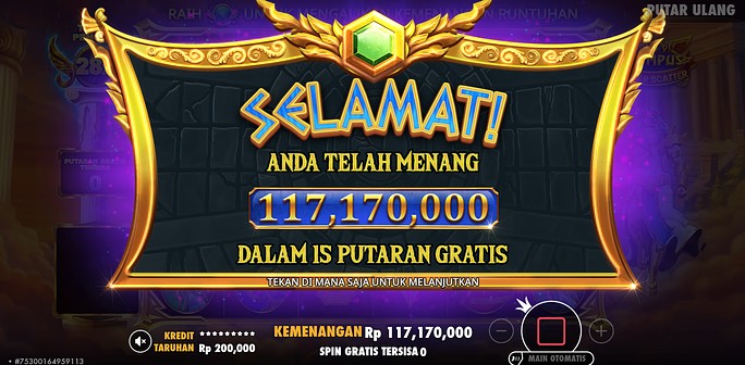 Kemenangan 117 Juta BANDAR36