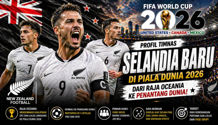 Profil Timnas Selandia Baru di Piala Dunia 2026: Dari Raja Oceania ke Penantang Dunia