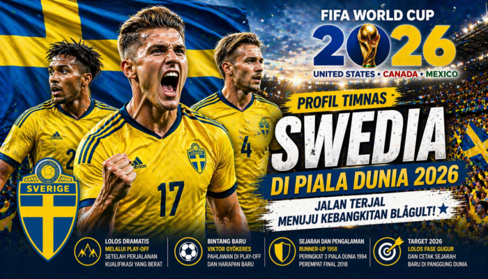 Profil Timnas Swedia di Piala Dunia 2026: Jalan Terjal Menuju Kebangkitan Blågult