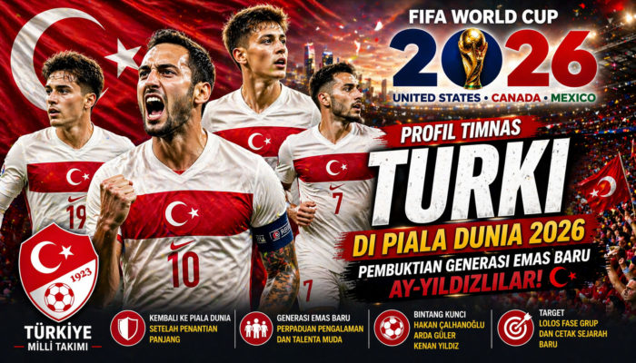 Profil Timnas Turki di Piala Dunia 2026: Generasi Emas Baru Ay-Yıldızlılar Siap Buktikan Diri