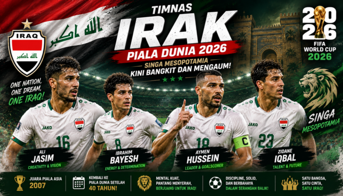 Timnas Irak di Piala Dunia 2026: Kebangkitan Singa Mesopotamia yang Siap Mengejutkan Dunia