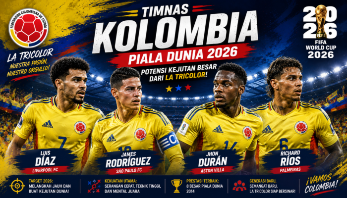 Timnas Kolombia di Piala Dunia 2026: La Tricolor Siap Jadi Kuda Hitam Paling Berbahaya