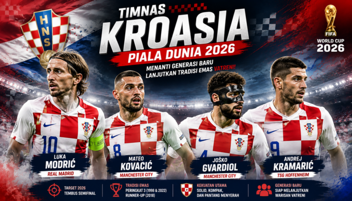 Timnas Kroasia di Piala Dunia 2026: Menanti Generasi Baru Lanjutkan Tradisi Emas Vatreni