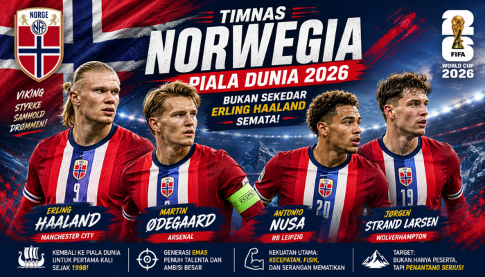 Timnas Norwegia di Piala Dunia 2026: Generasi Emas Viking dan Ancaman Nyata Selain Erling Haaland