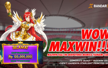 Member BANDAR36 user ID QUAD*** berhasil maxwin Rp120 juta di Starlight Princess 1000