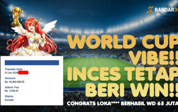 Member Bandar36 menang besar dan berhasil tarik 65 juta dari Starlight Princess di momen World Cup