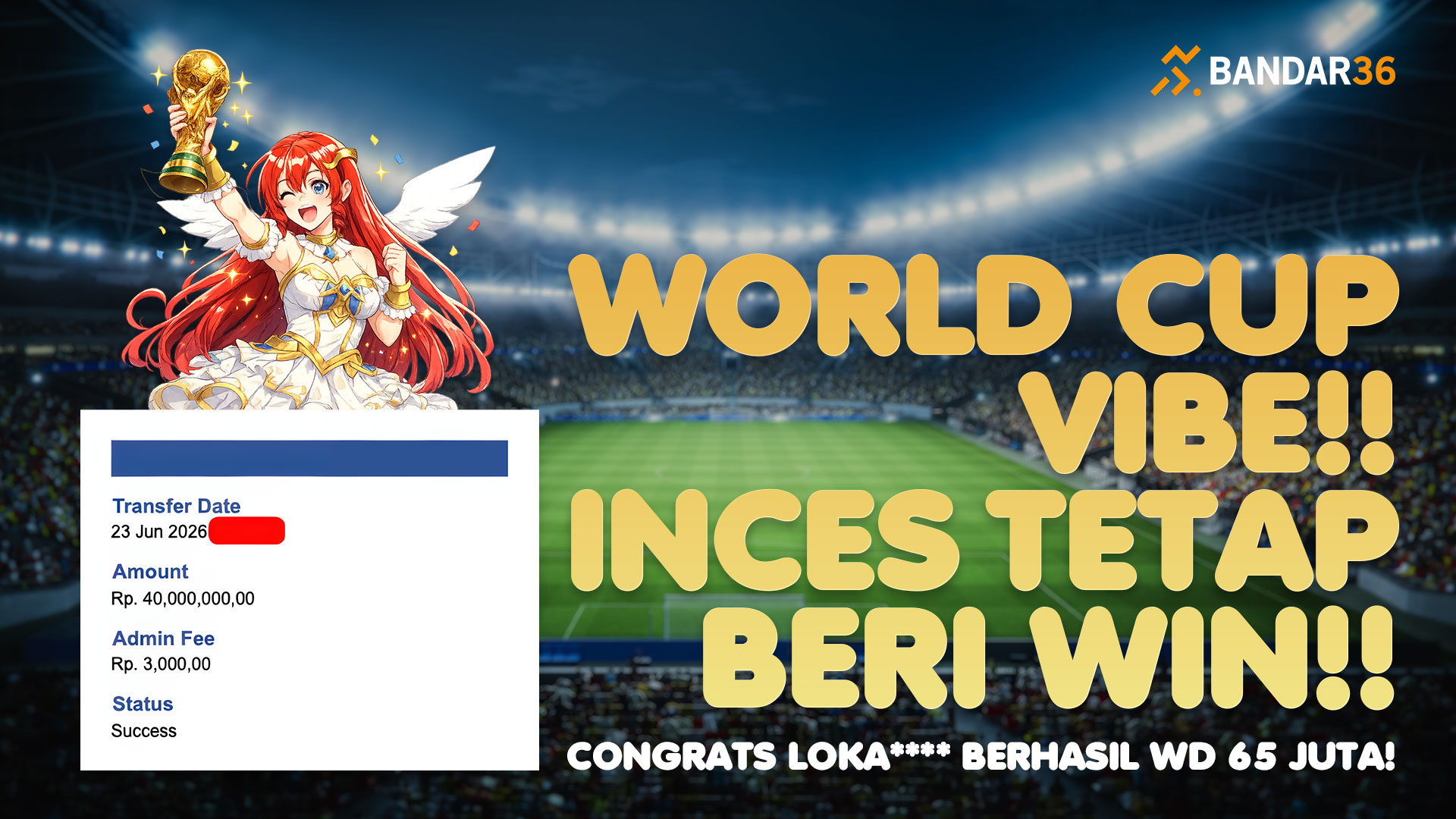 Member Bandar36 menang besar dan berhasil tarik 65 juta dari Starlight Princess di momen World Cup