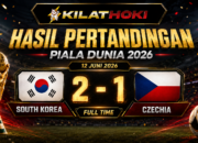 Hwang Inbeom merayakan gol Korea Selatan vs Ceko di Piala Dunia FIFA 2026.