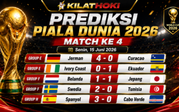 Prediksi Match Ke 4 Piala Dunia 2026 Senin 15 Juni 2026