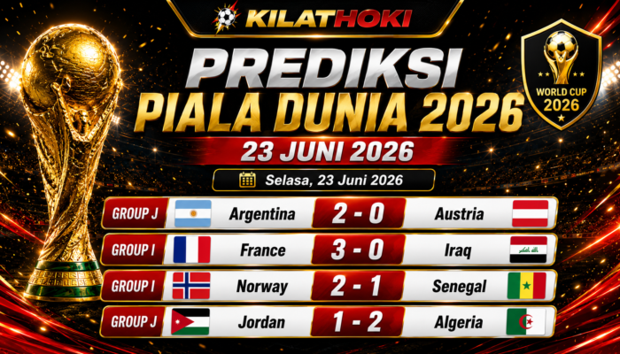 Prediksi Skor Piala Dunia 2026 Tanggal 23 Juni