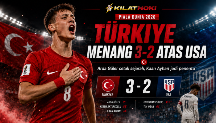 Türkiye Menang Atas USA, Arda Güler Tutup Piala Dunia 2026 dengan Harga Diri