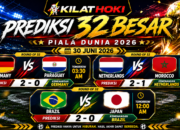 Prediksi 32 Besar 2026: Jadwal dan Skor Piala Dunia 30 Juni
