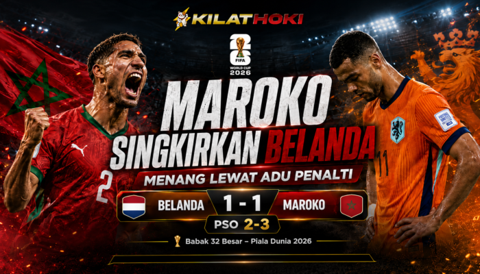 Belanda vs Maroko 2026: Singa Atlas Menang Dramatis Lewat Adu Penalti