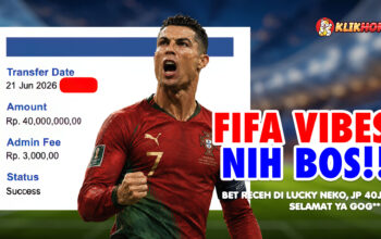 Member KLIKHOKI User ID GOG*** menang setelah bermain Lucky Neko dan berhasil menarik Rp40 juta saat Piala Dunia 2026
