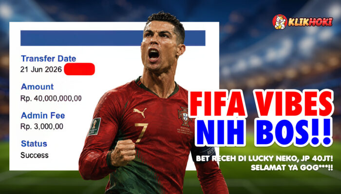 Menang Setelah Bermain Lucky Neko di KLIKHOKI, Member Tarik Rp40 Juta Saat Piala Dunia 2026