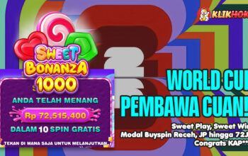 Member Klikhoki raih JP 72 juta dari buyspin Sweet Bonanza 1000