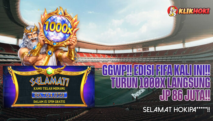 Member KlikHoki Menang JP di Slot Gates Olympus 1000 Sebesar 86 Juta pada Momen FIFA