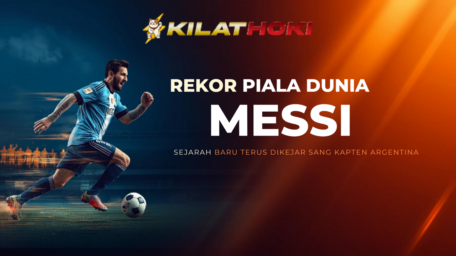Lionel Messi merayakan hat-trick Argentina melawan Aljazair di Piala Dunia 2026