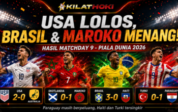 Hasil Piala Dunia 2026 matchday 9 Amerika lolos, Brasil dan Maroko menang.
