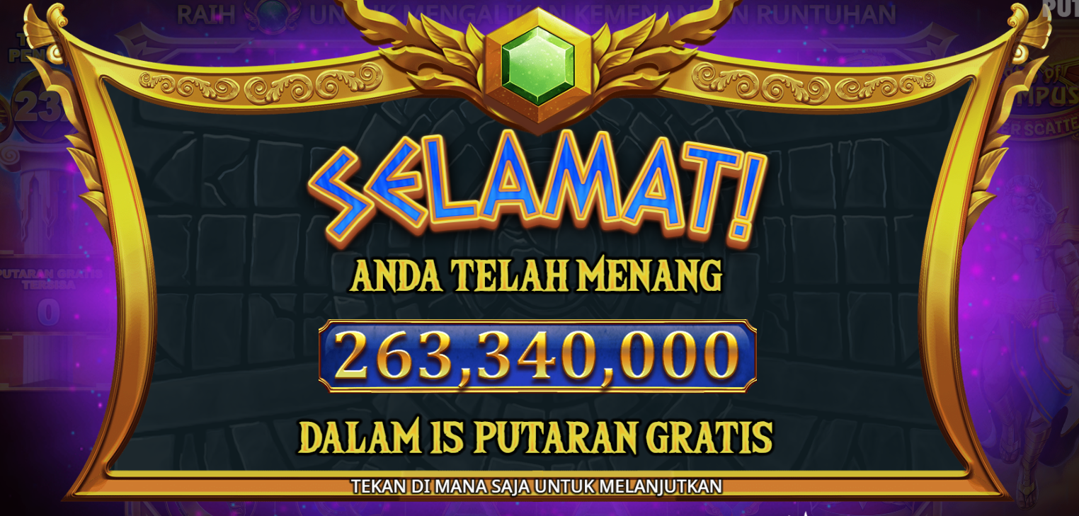 Member Bandar36 Menang JP 263 juta di Gate of Olympus Super Scatter saat Piala Dunia 2026