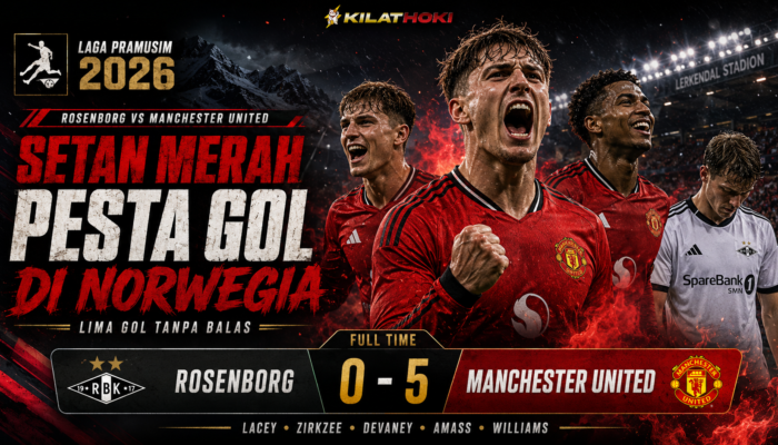Rosenborg vs Manchester United: Setan Merah Pesta Lima Gol di Norwegia