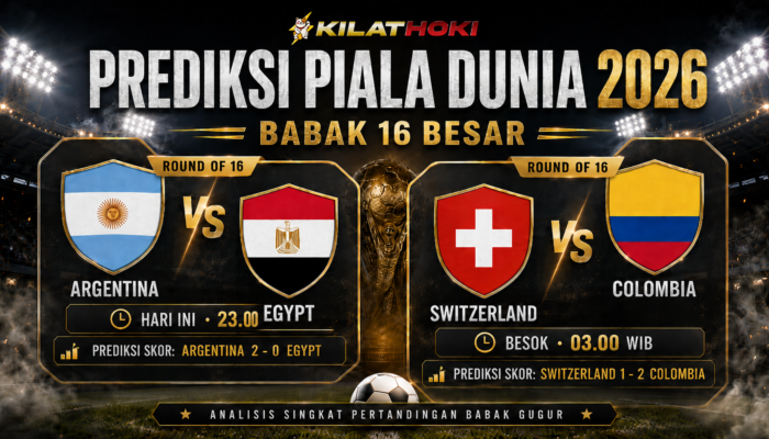 Prediksi Skor Argentina Egypt Babak 16 Besar Piala Dunia 2026